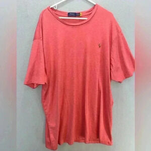 Polo Ralph Lauren Men’s 3XLT tee T-shirt Adirondack Berry w multi colored pony